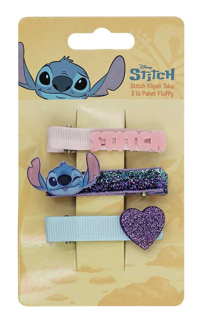 Stitch Klipsli Toka Fluffy 3lü