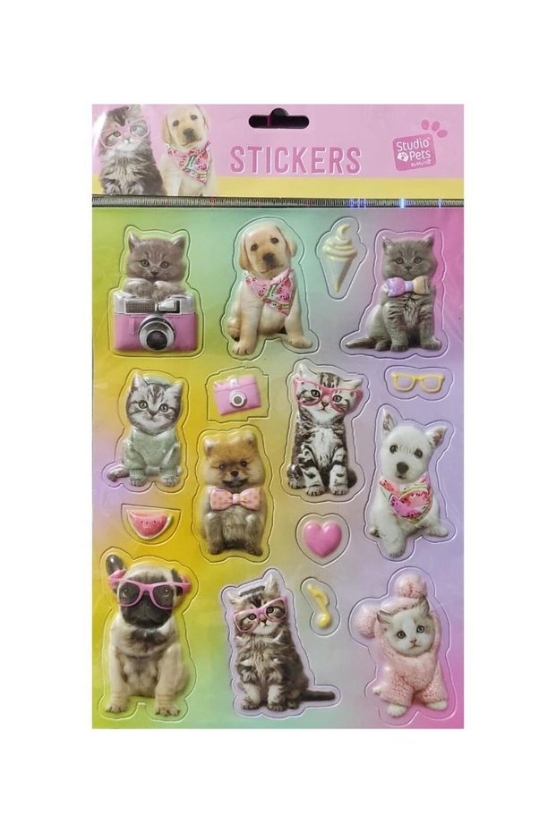 Studio Pets Sticker 3 Boyutlu