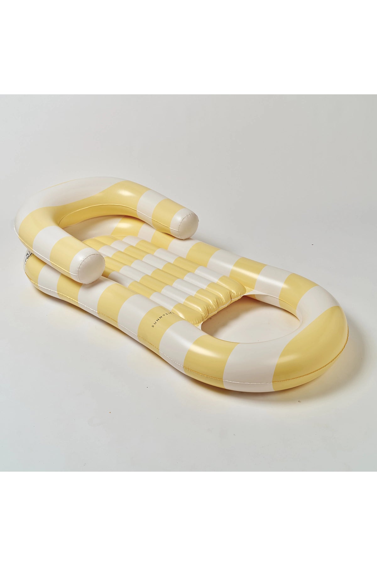 Sunnylife La Mer Limon Stripe Deniz Yatağı