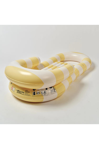 Sunnylife La Mer Limon Stripe Deniz Yatağı