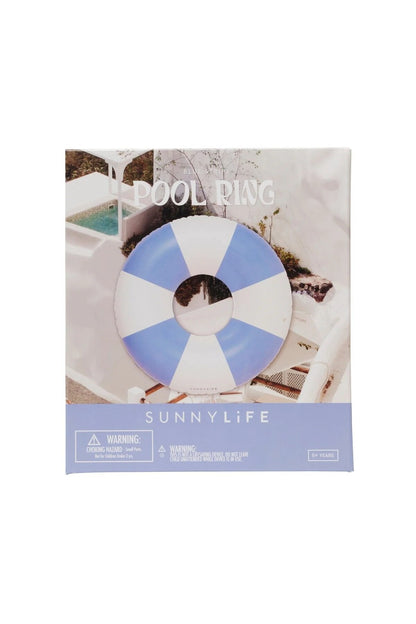 Sunnylife Mavi Çizgili Deniz Simidi