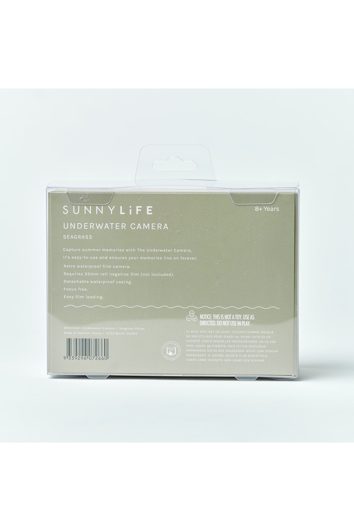 Sunnylife Sualtı Fotoğraf Makinesi Çizgili Yeşil