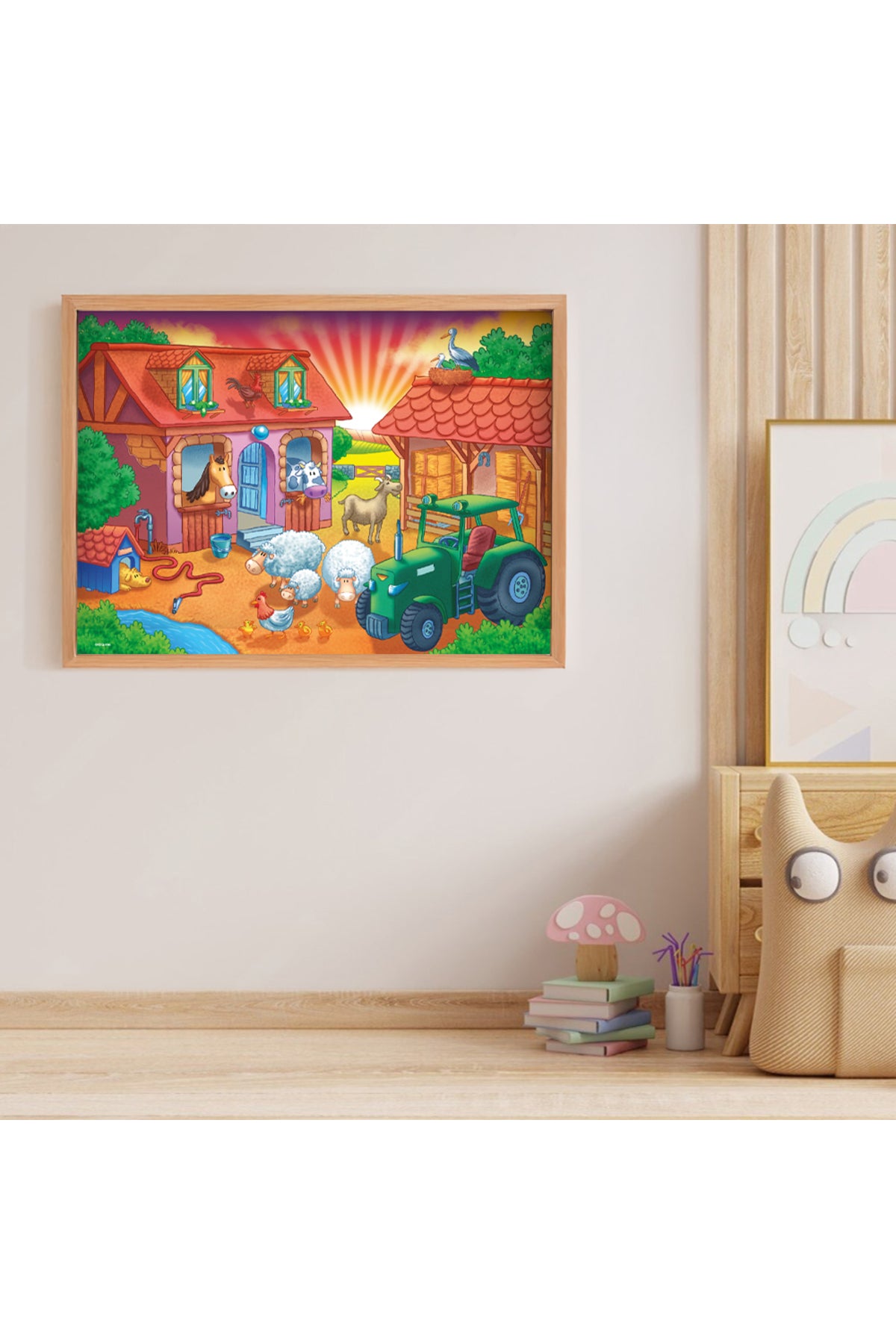 Sunrise On The Farm Dev Puzzle 12 Parça