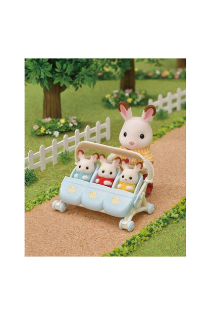 Sylvanian Families Üçüz Bebek Arabası