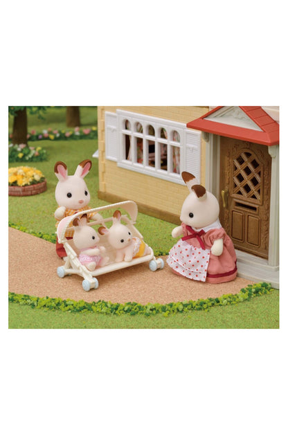 Sylvanian Families Üçüz Bebek Arabası