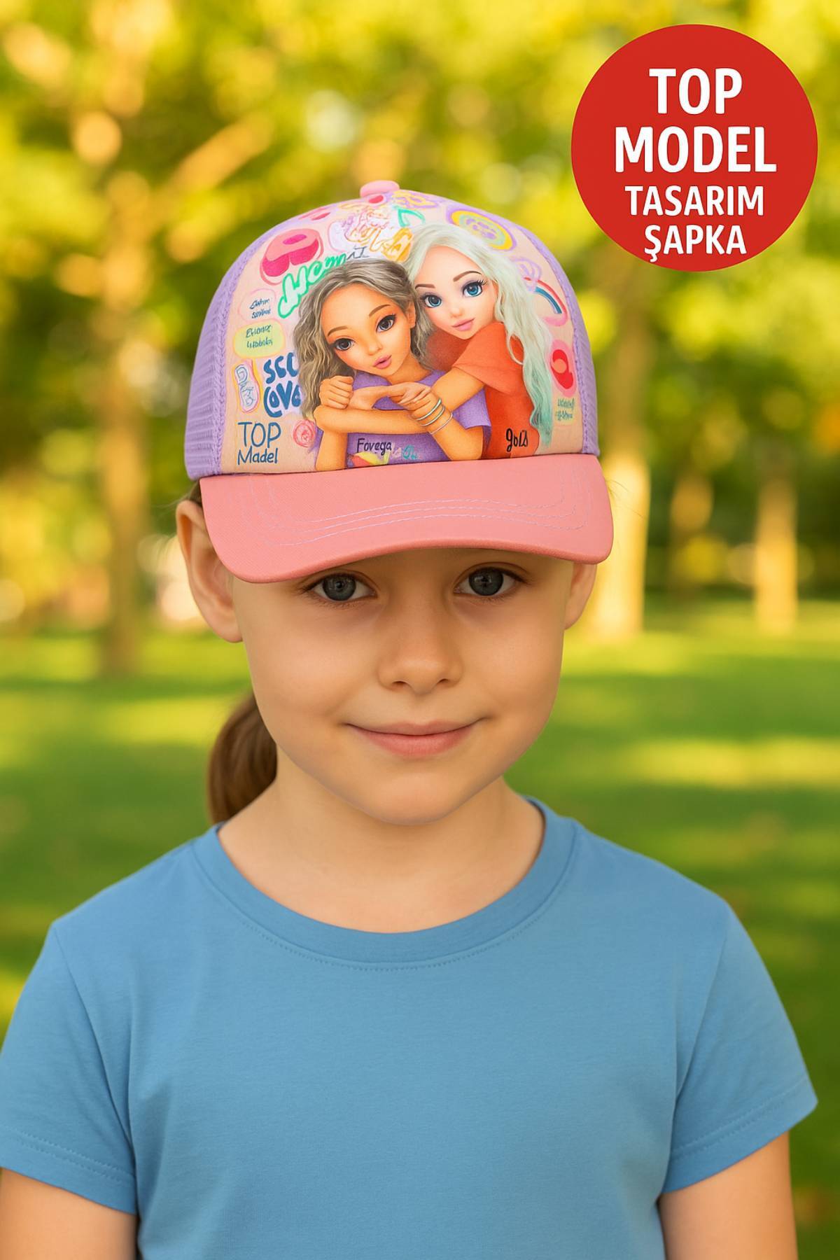 Top Model Baskılı Şapka Girl Power