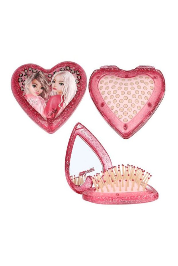 Top Model Katlanabilir Kalp Saç Fırçası
