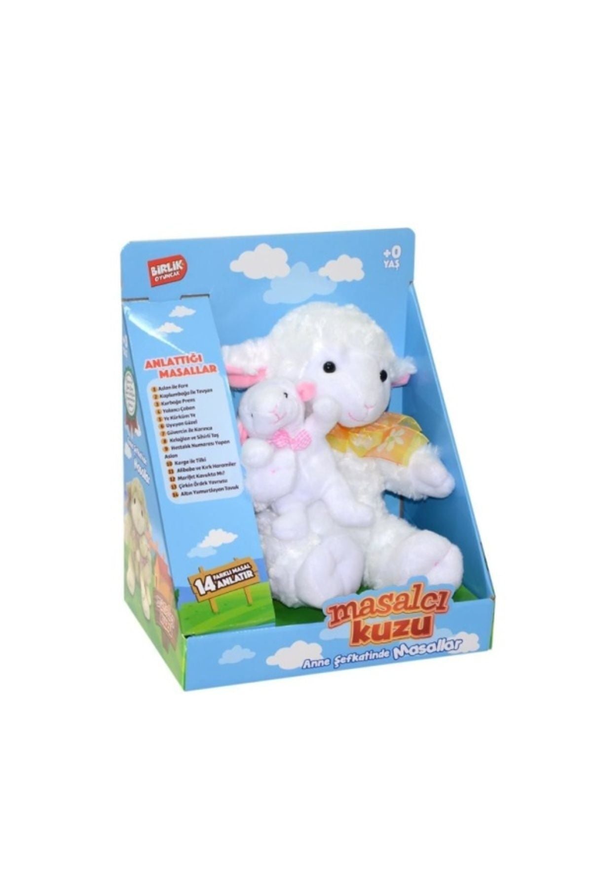 Türkçe Yavrulu Masal Anlatan Kuzu Peluş