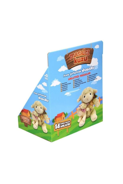 Türkçe Yavrulu Masal Anlatan Kuzu Peluş