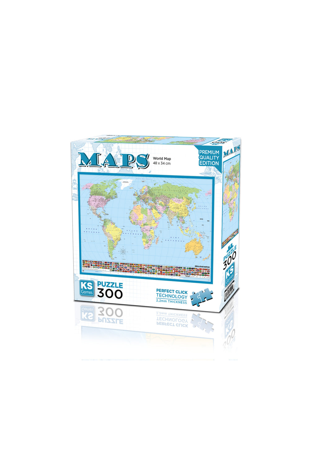 World Map Puzzle 300 Parça