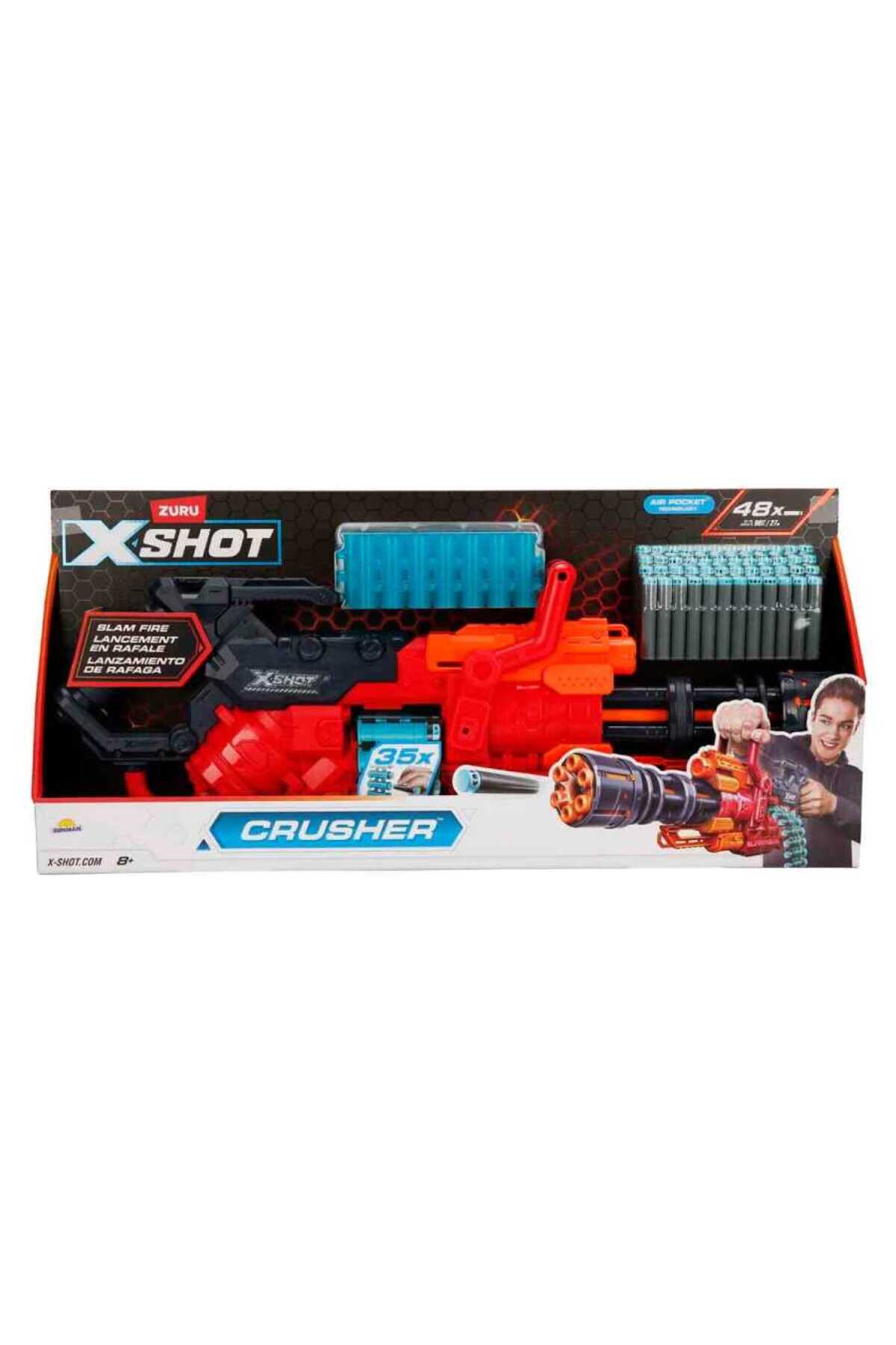 X Shot Excel Crusher Sünger Dart Atıcı Seti 48li