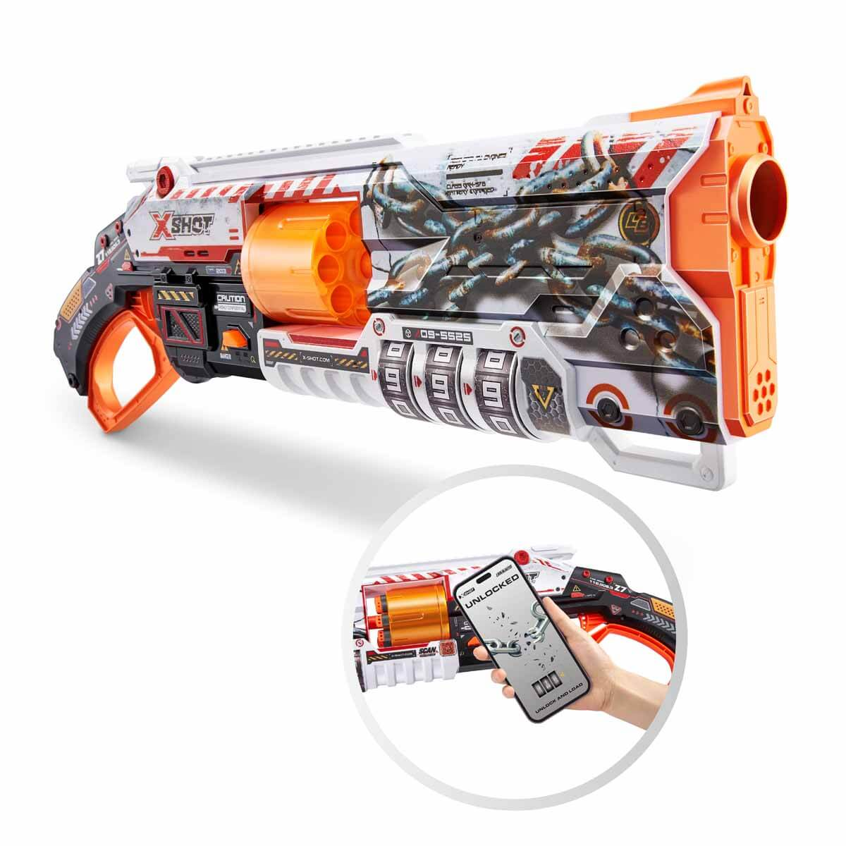 X Shot Skins Lock Blaster Sünger Dart Atıcı 56 cm