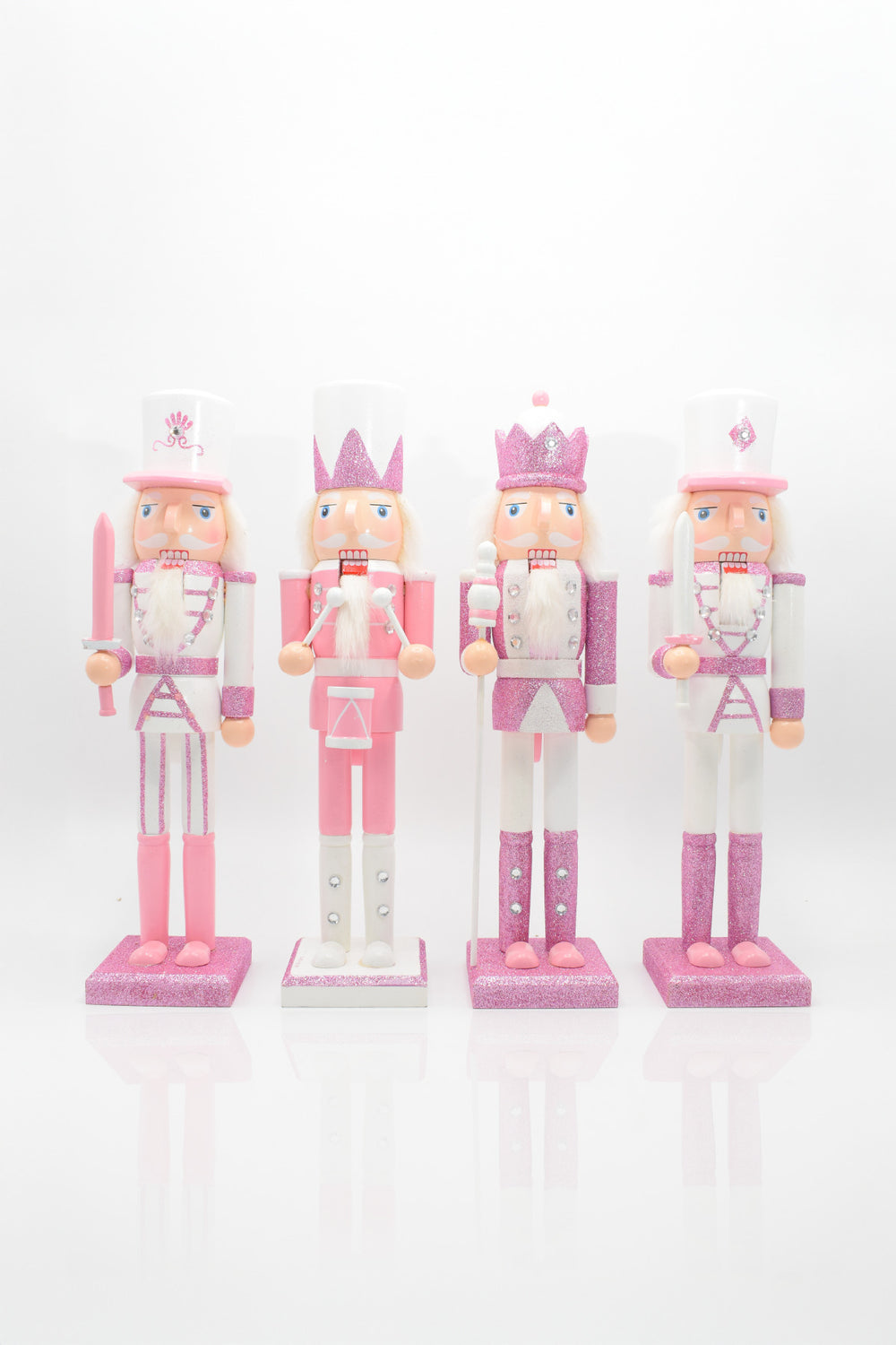 Yılbaşı Süsü Kurşun Asker Pembe Seri 38 cm