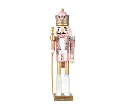 Yılbaşı Süsü Kurşun Asker Pembe Seri 38 cm