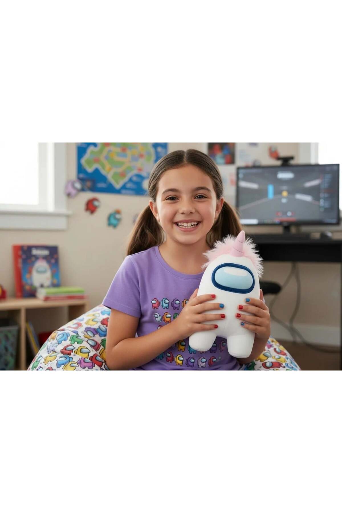 Yume Toys Among Us Peluş 30 cm Beyaz